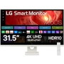 LG Smart Monitor 32U721SA-W 32 pulg. 4K UHD Blanco